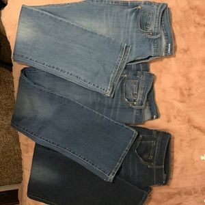 Old navy 14 short jeans, light, medium and dark wash! Great condition!
